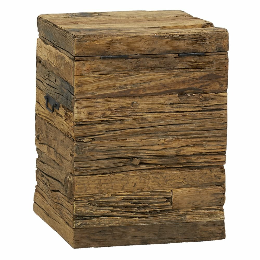 Coffre en bois massif recyclé petit modèle