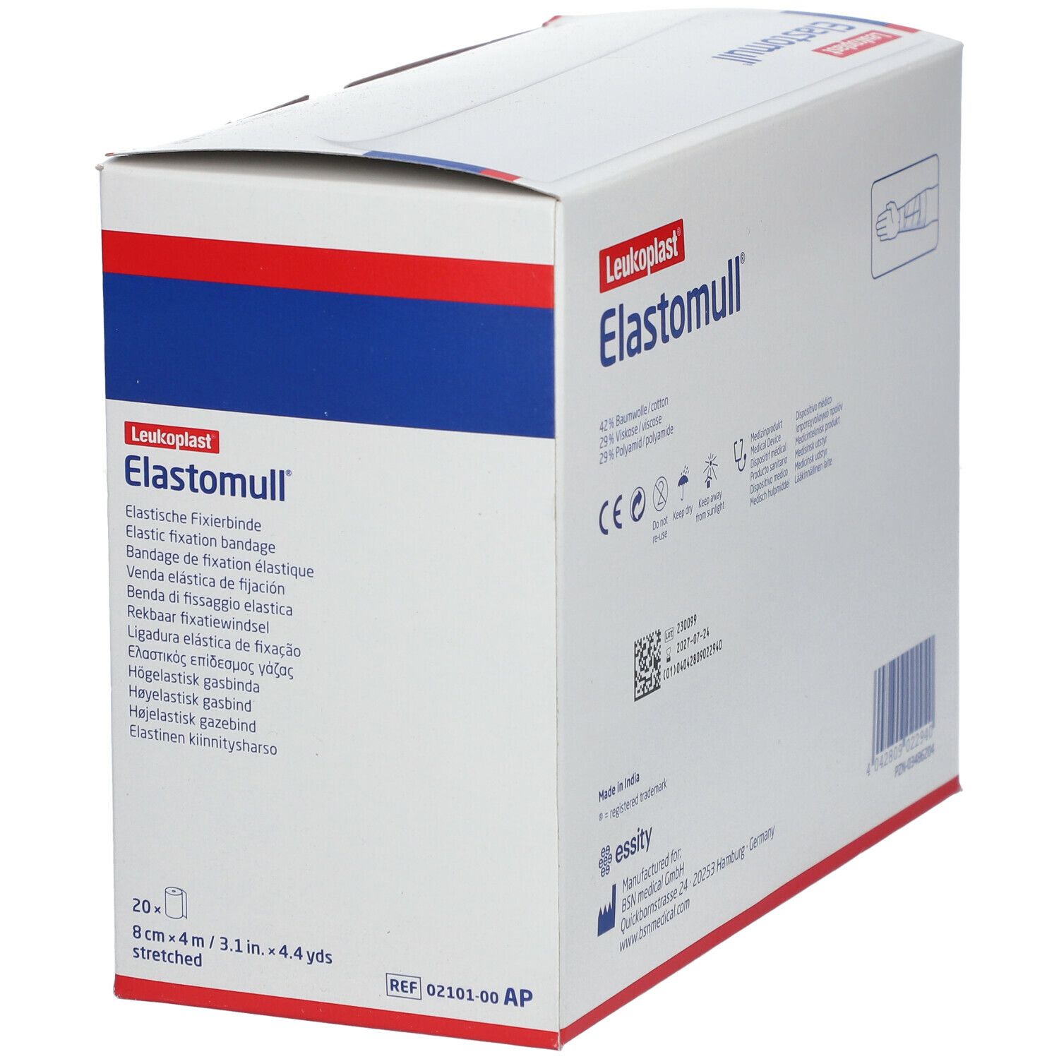 Elastomull® elastische Fixierbinde 4m x 8cm
