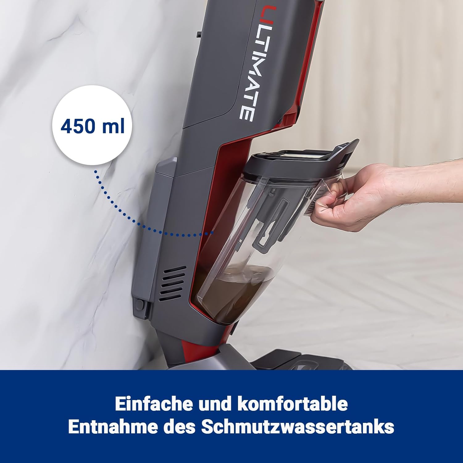 Atvel F16 Ultimate Smart kabelloser, Leichter Nass-Trocken-Staubsauger mit Dual-Tank Design und Mopp für Teppiche, Fliesen und Holzböden, LED-Anzeige, HEPA-12-Filter, Leistungsstark
