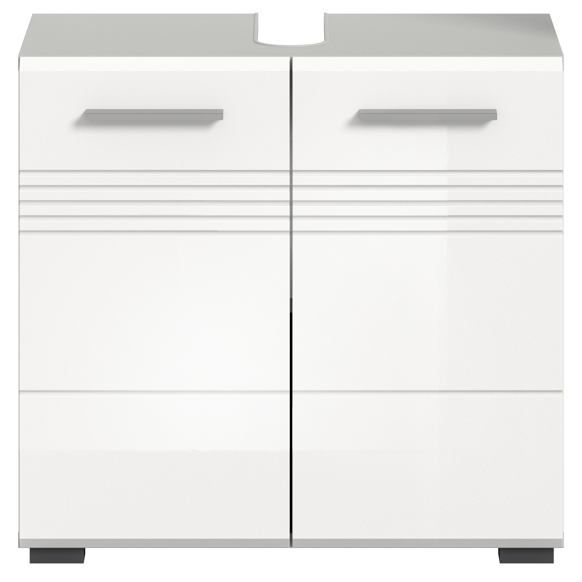 Waschbeckenunterschrank COPA - weiß Hochglanz - 60 cm breit