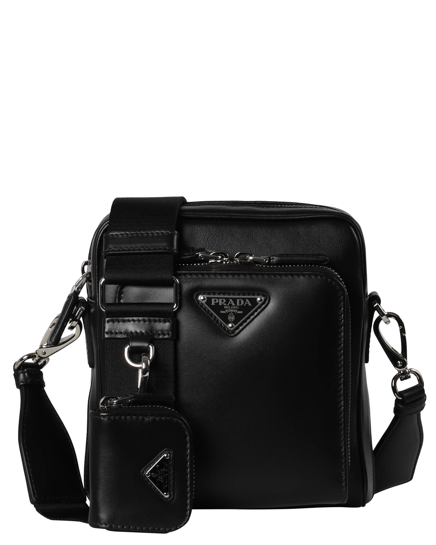 Prada| Herren Umhängetasche SOFTY CALF CAMERA BAG