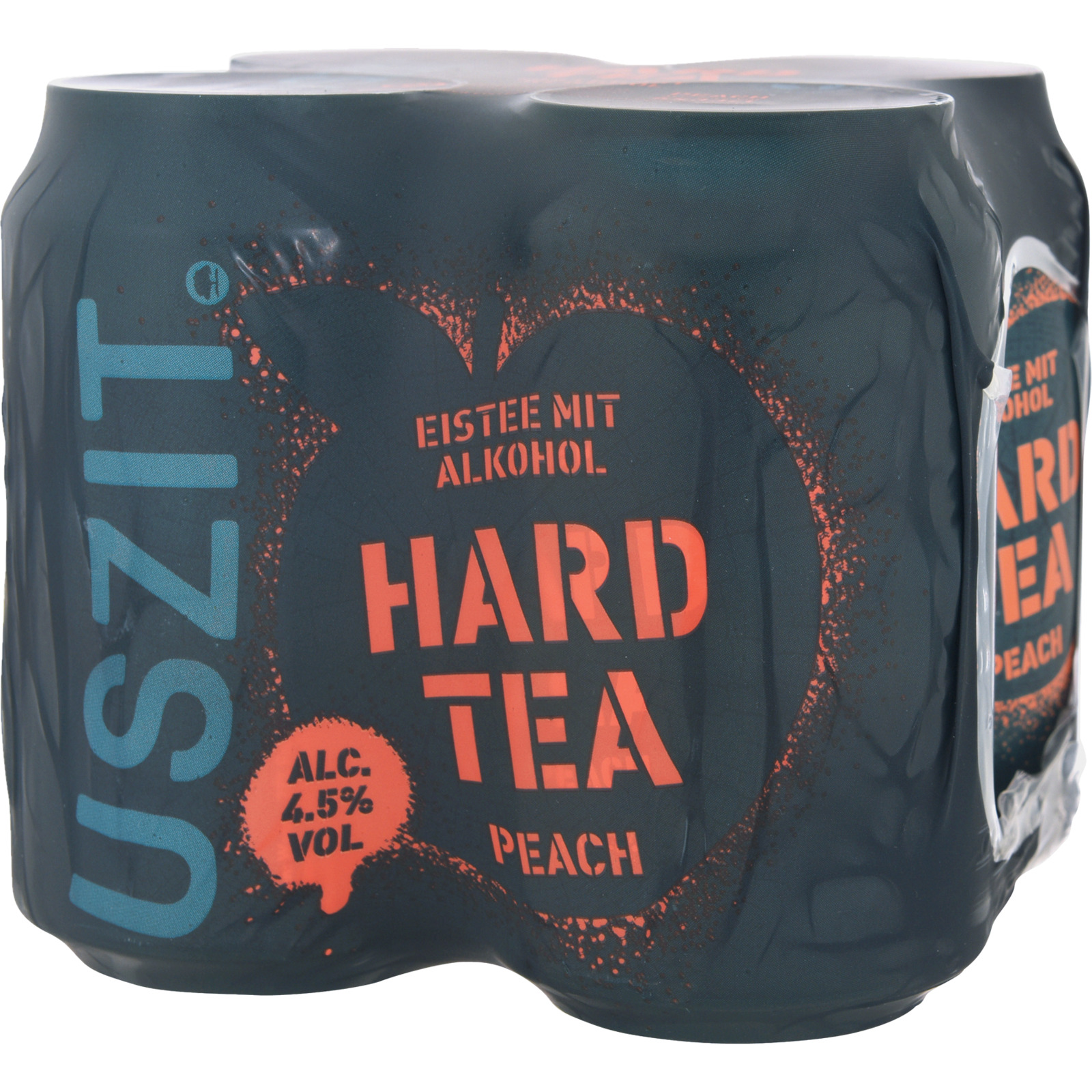 USZIT Hard Tea Peach 4 x 33 cl Dosen