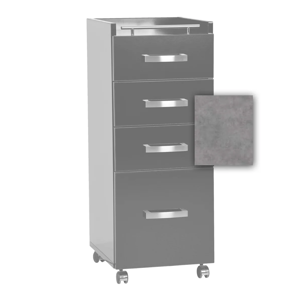 Caisson Colin 4 tiroirs sur roulettes