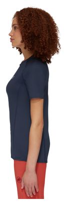 T-Shirt Femme Mammut Selun FL Logo Bleu