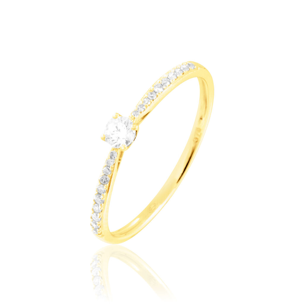 Bague Solitaire Hemera Or Jaune Diamant