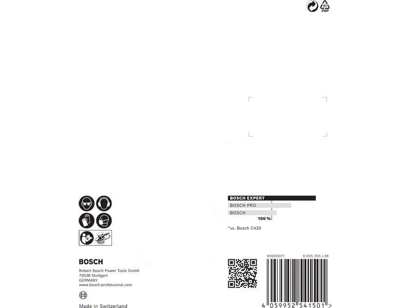 Bosch Professional Schleifpapier-Set EXPERT C470, 125 mm, G Schnelles Schleifen von Farbe und Holz