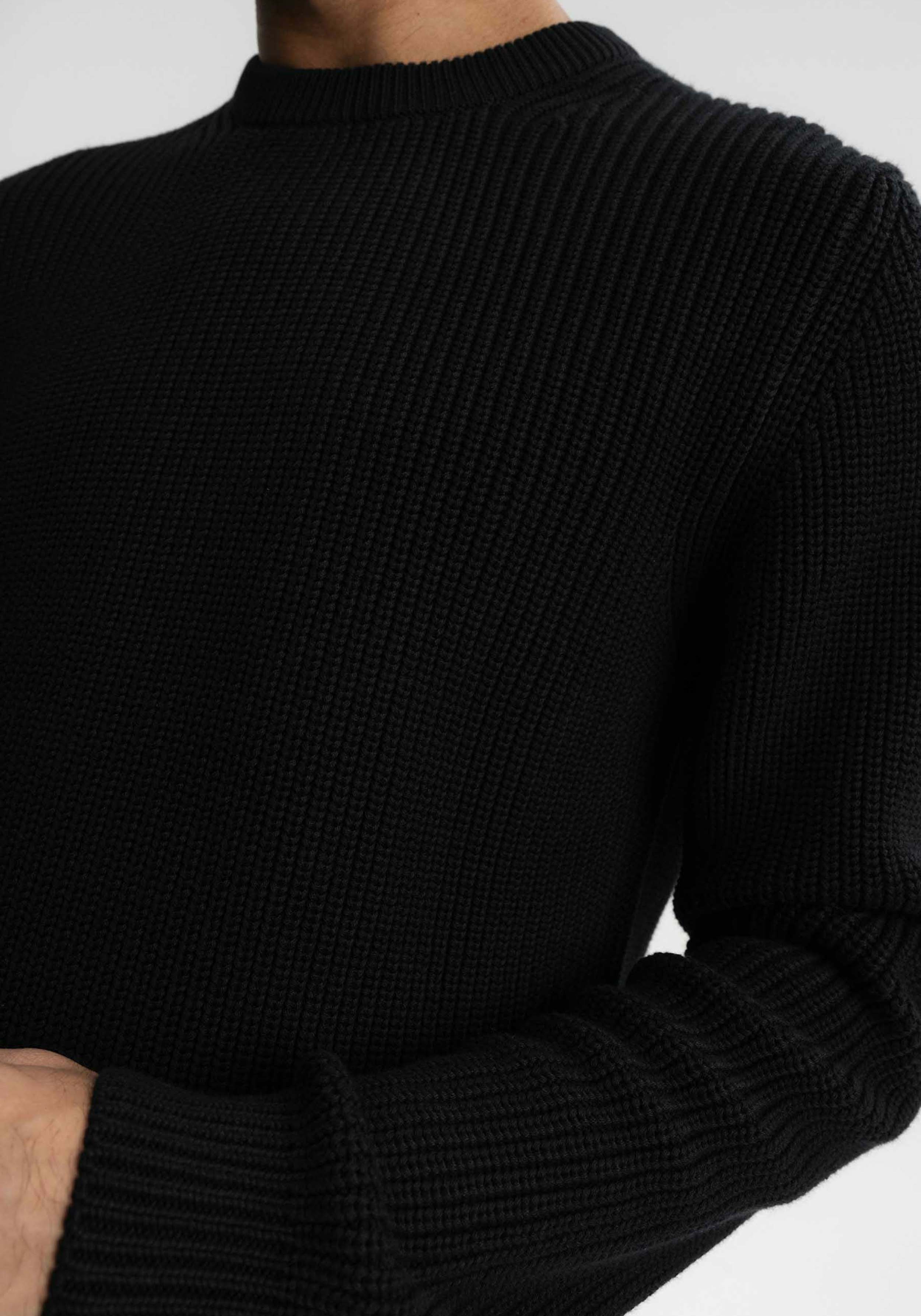Mela Strickpullover Ravi Schwarz