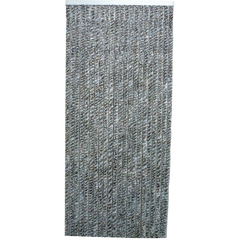 Rideau de porte Flash chenilles 90 x 220 cm, gris