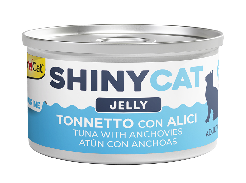 COMIDA HÚMIDA PARA GATO GIMCAT GELEIA ATUM / ANCHOVA 70G