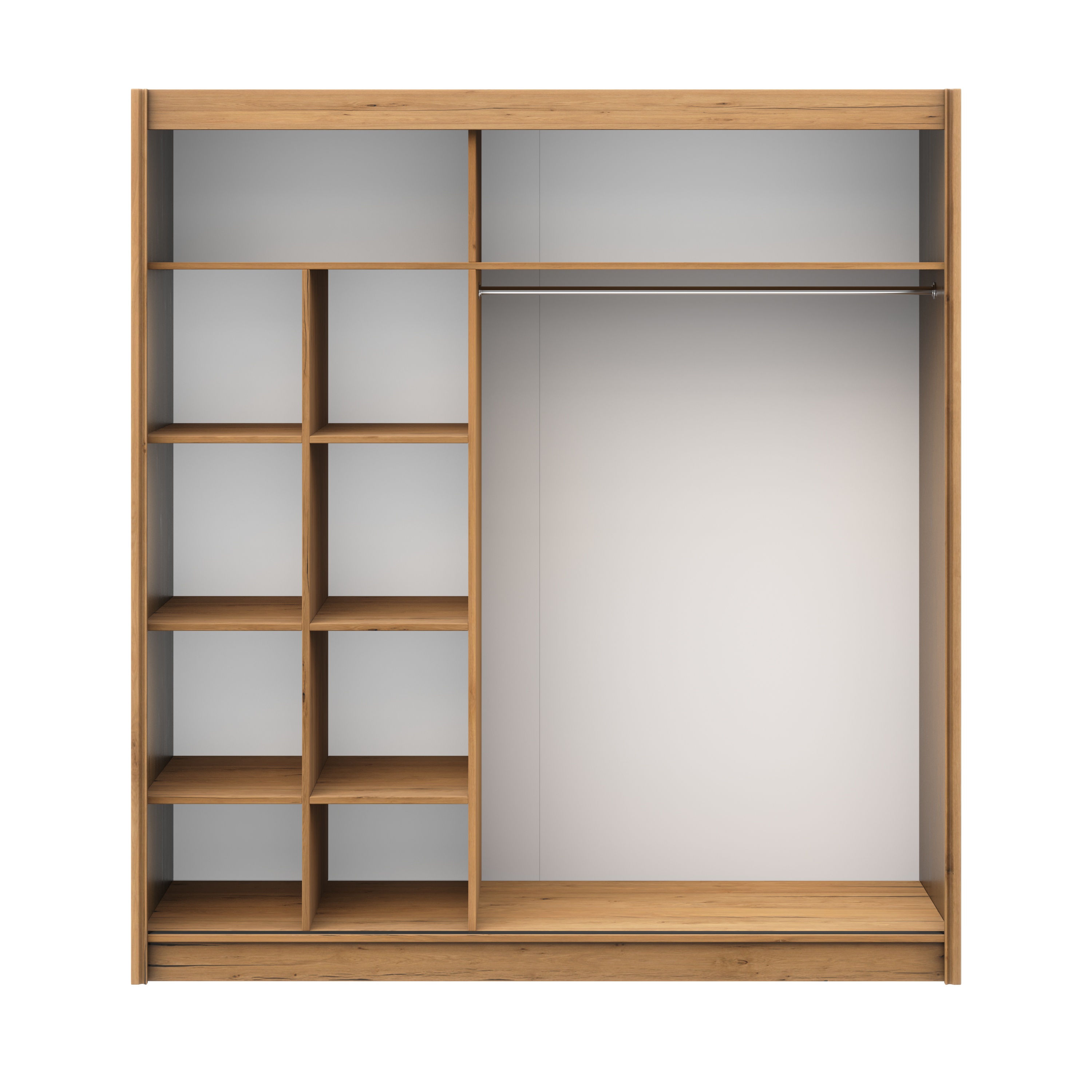 Kleiderschrank Schiebetüren Holz NANO 200 cm