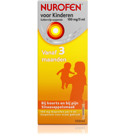 Nurofen Suspensie kind suikervrij (100 ml)