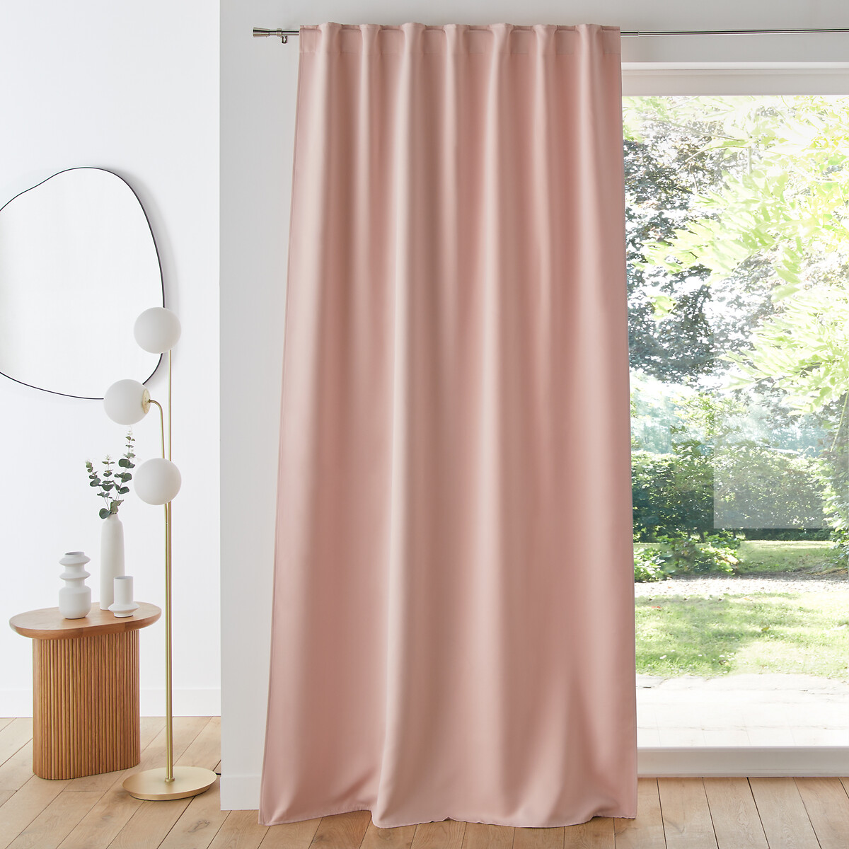 LA REDOUTE INTERIEURS<br>Cortina blackout Voda com laços ocultos