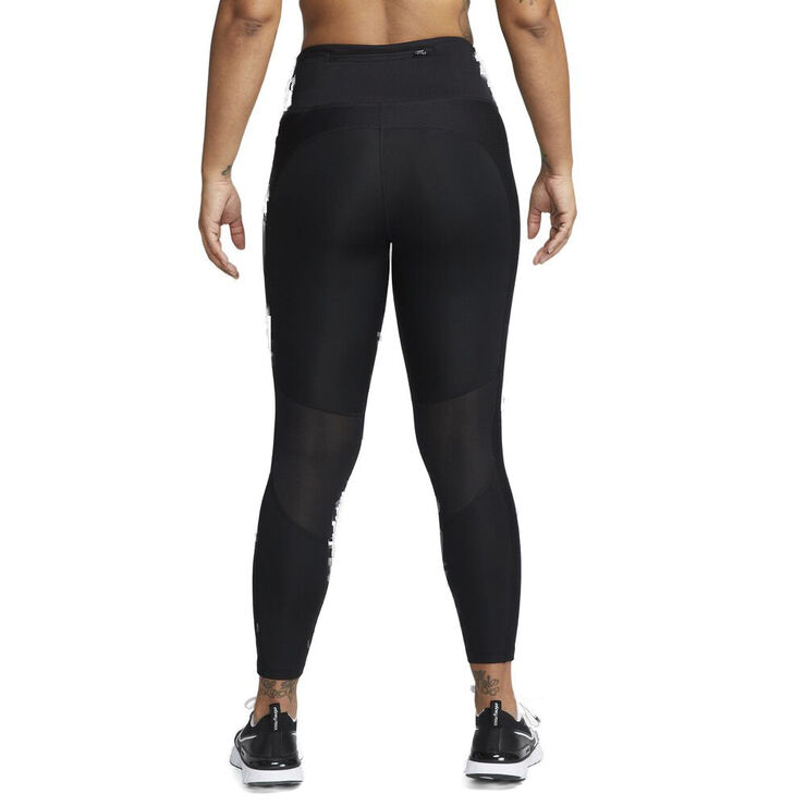 Nike Dri-FIT Fast Mid-Rise 7/8 løbetights Sort