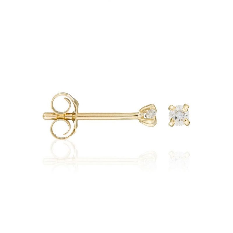 Boucles d'oreilles Or Jaune et Diamant