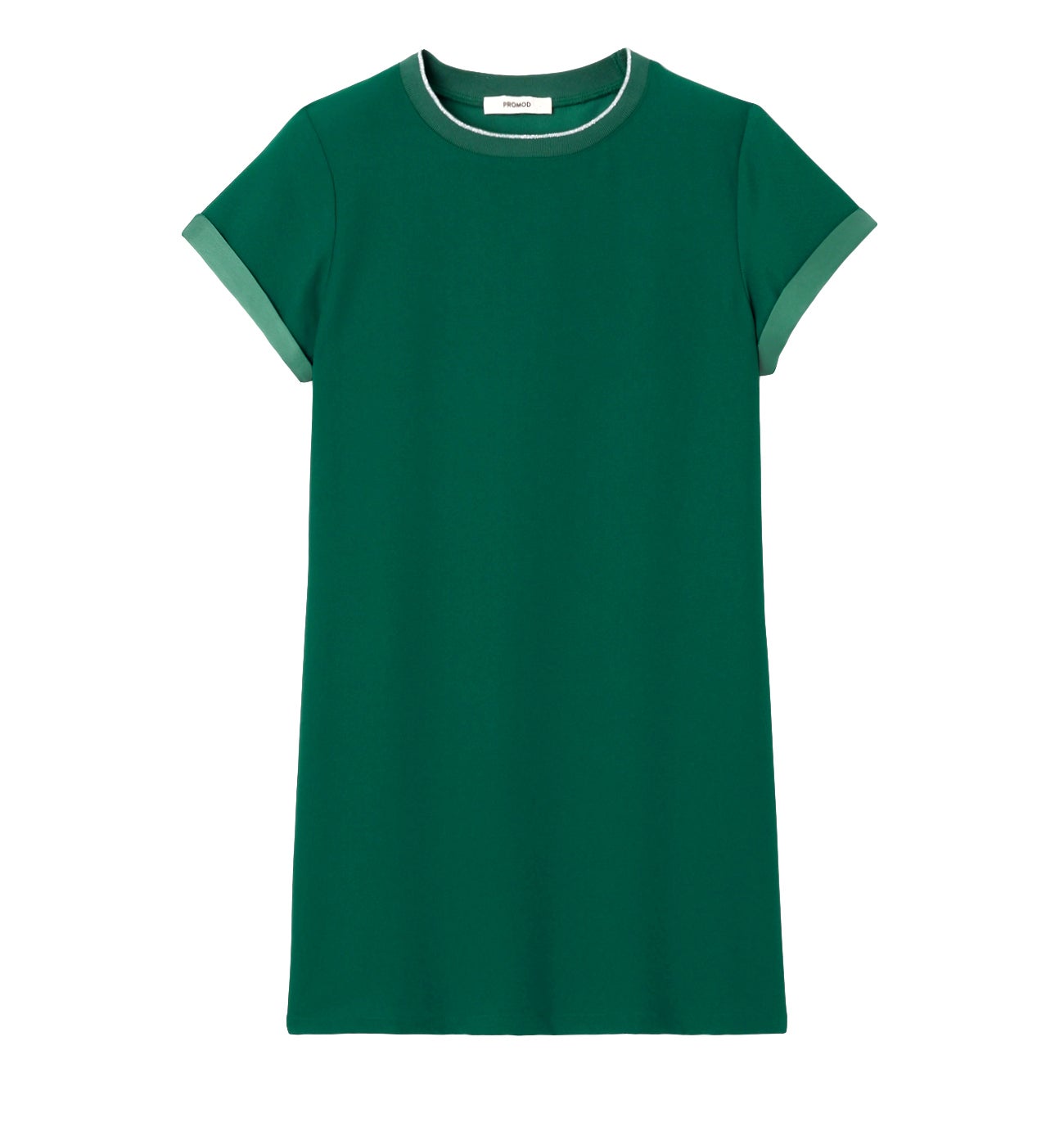 Robe manches courtes Femme - Vert émeraude