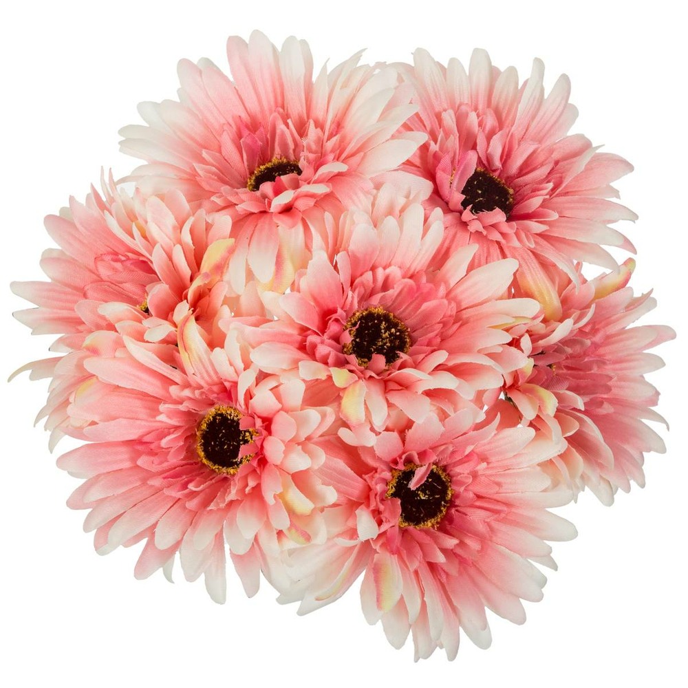Bouquet de fleurs artificielles 7 gerberas d. 17 x h. 26 cm