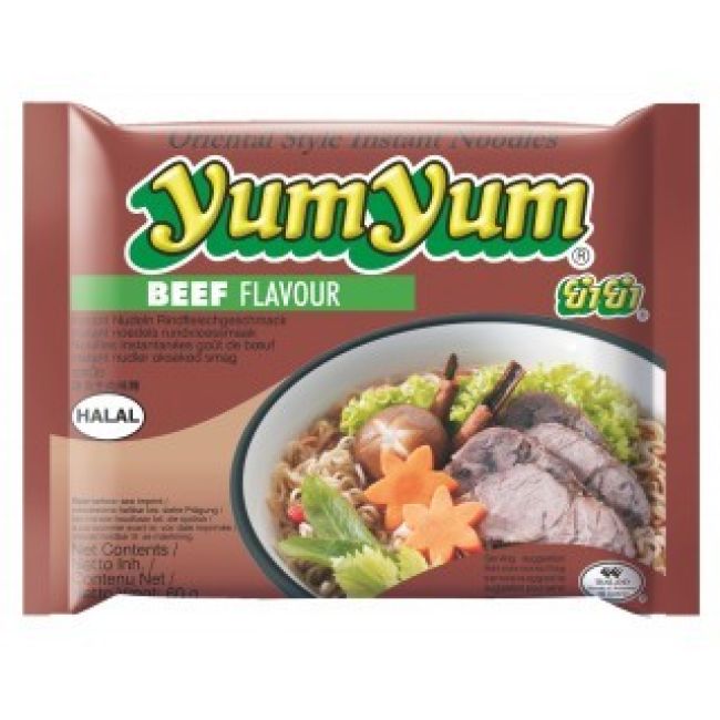 Yum Yum Instant Noedels Rundvlees Smaak 60g