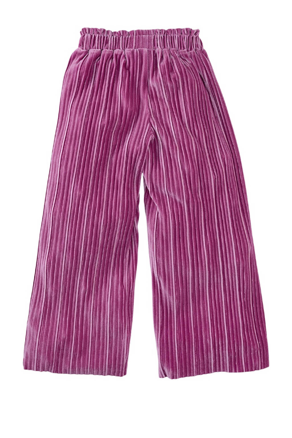 Z8 fluwelen wide leg broek Ceylin roze