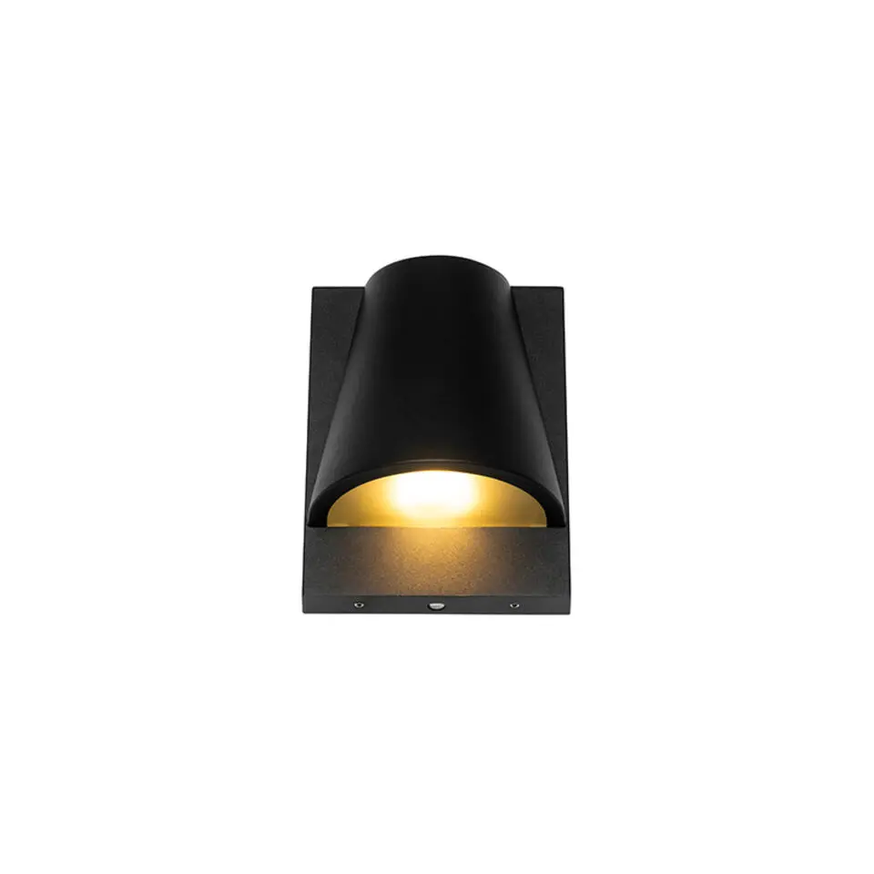 Qazqa buitenlampen met sensor femke zwart gu10