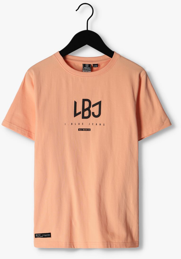 INDIAN BLUE JEANS oranje indian blue jeans t-shirt t-shirt ibj backprint