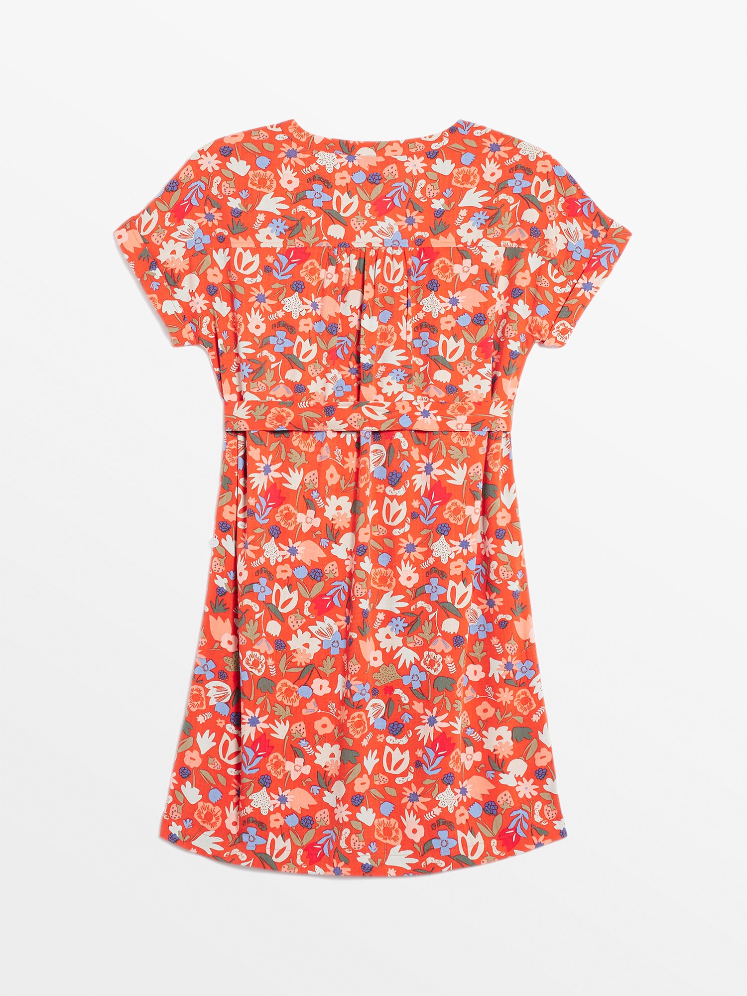 Robe Femme A Fleurs Rouge