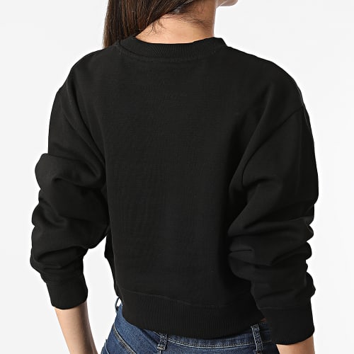 Sweat Crewneck Femme Crop W2RQ05 Noir