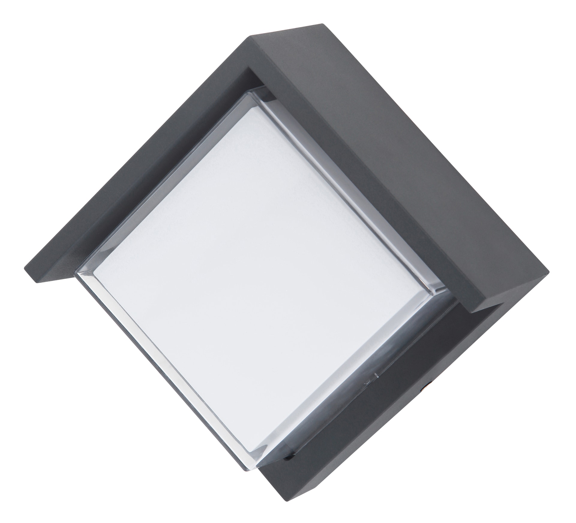 GLOBO LED Außenwandleuchte Jalla I 1-flg Anthrazit /Opalweiß 16x10cm H.16cm Metall,spritzwassergeschützt,feuchtraumgeeignet,Außen
