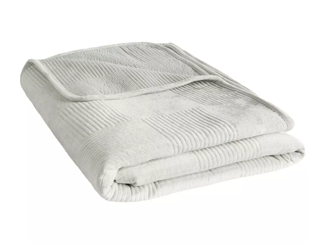 Jeté de lit Quadron Gris Polyester 200 x 220