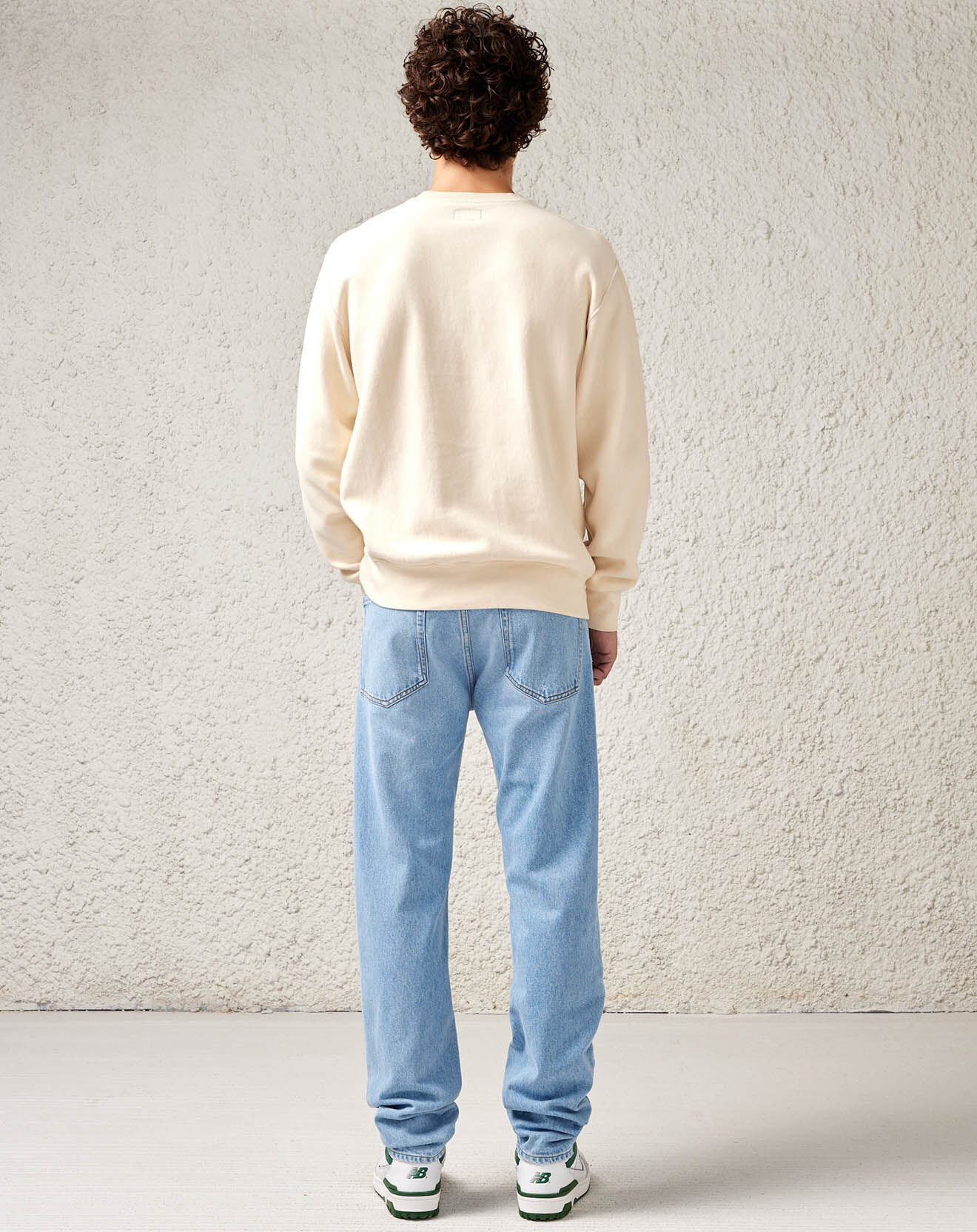 Bellerose Jean slim en Toile de Coton organique Peeg bleu denim délavé