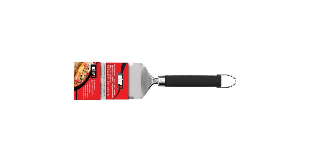 WeberSpatel voor de Plancha  (Roestvrij staal/zwart)