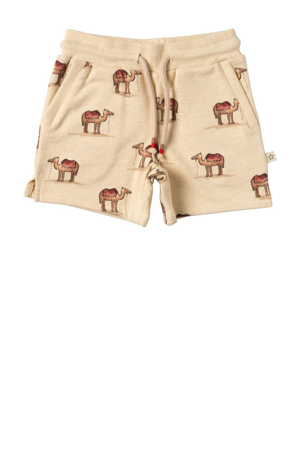 Your Wishes sweatshort Elon met all over print ecru/bruin