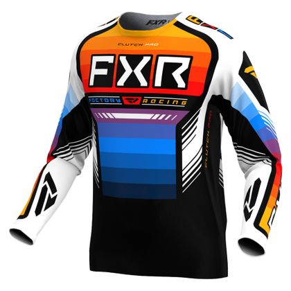 Maillot cross FXR CLUTCH PRO 24 2024 - Noir / Multicolore