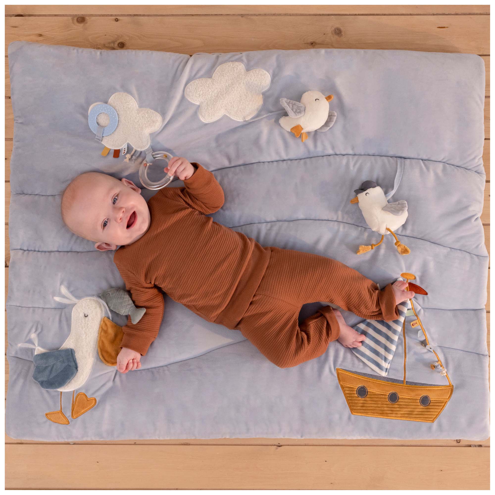 Little Dutch boxkleed Sailors Bay blauw