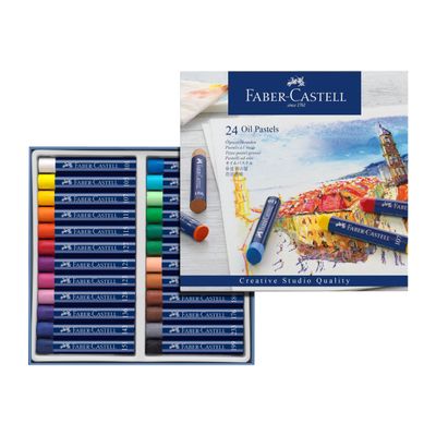 Faber-Castell Creative Studio - 24 pastels à l'huile - couleurs assorties