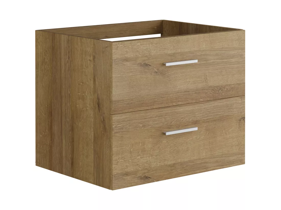 Meuble sous vasque suspendu - Coloris naturel clair - 60 cm - KAYLA