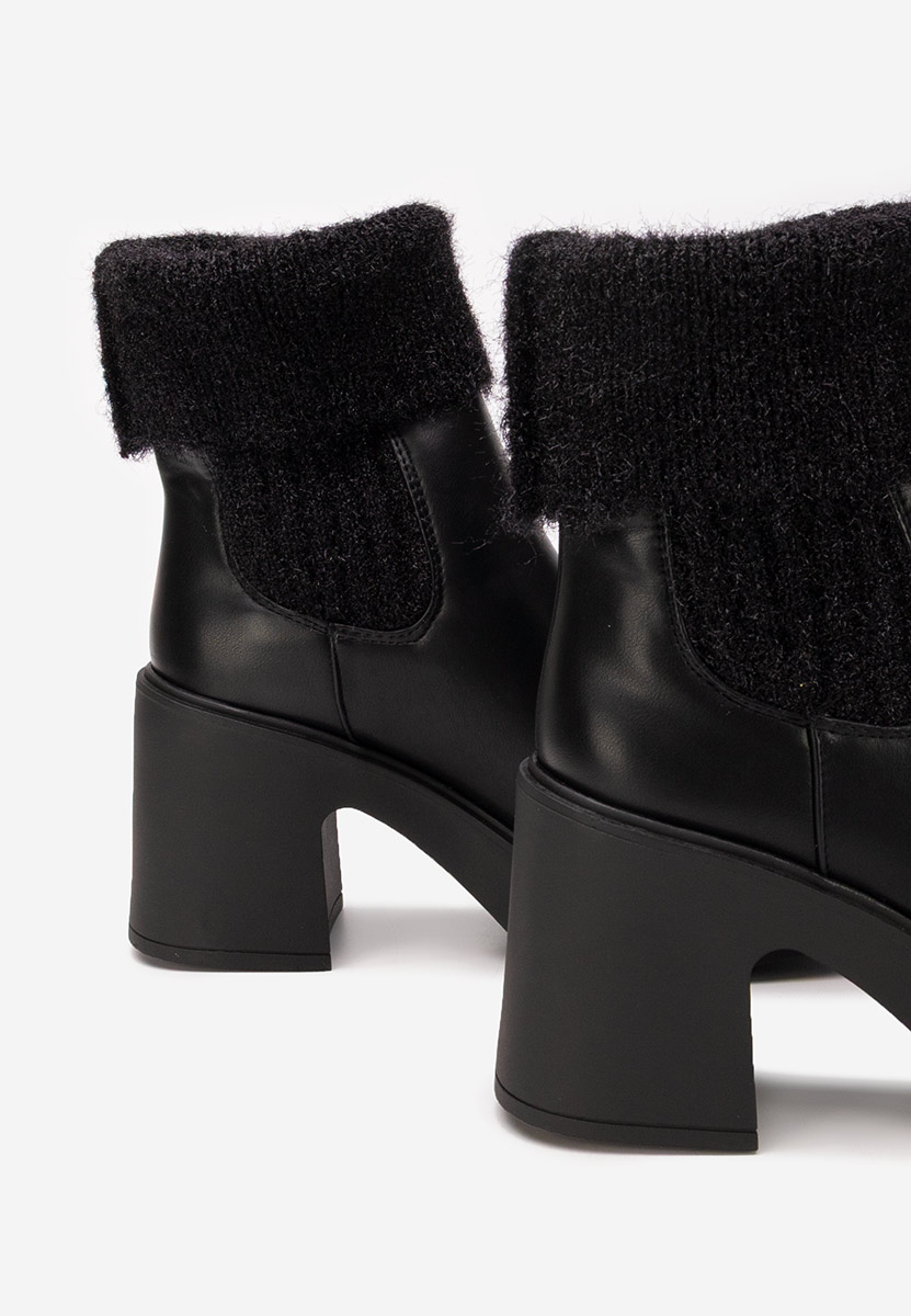 Bottines chaussettes noires Philippa