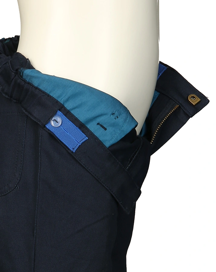 Funktions-Hose KUUSI CANVAS mit Kniebesatz in navy