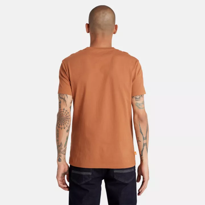 Camiseta Dunstan River Crewneck Masculina na cor marrom