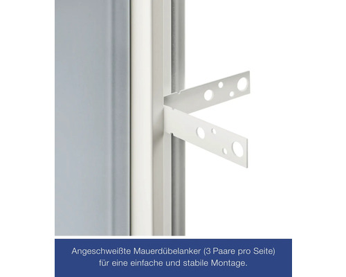 HÖRMANN ZK deurelement, verzinkt, 875x2000 mm, DIN links, inclusief krukgarnituur, zwart.