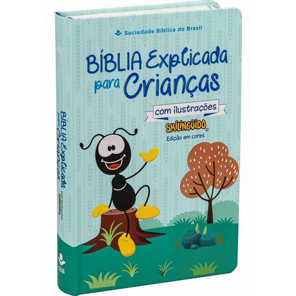 Biblia Explicada para Crianças (NTLH) Azul Smilinguido