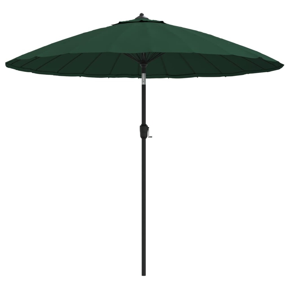 Parasol d'e x térieur avec mât en aluminium 270 cm vert