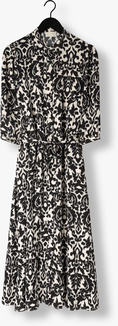 NOTRE-V zwarte notre-v midi jurk satin dress one