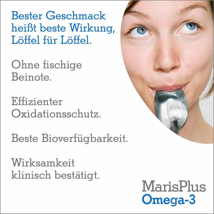 Maris Plus Omega-3 flüssig Zitrone, 150 ml