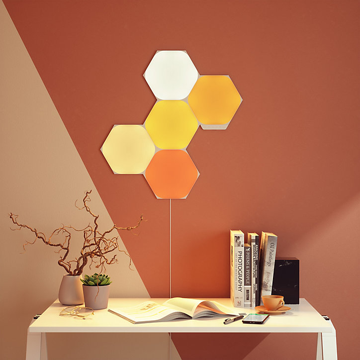 Kit de démarrage Nanoleaf Shapes hexagones 5 panneaux LED