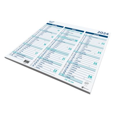 Quo Vadis - Calendrier origami 3 mois par face - 35 x 43 cm