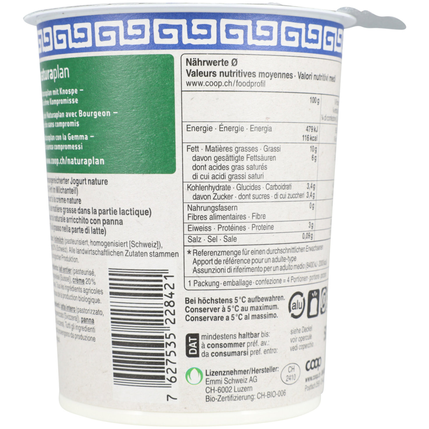 Naturaplan Bio Joghurt à la Grecque Natur