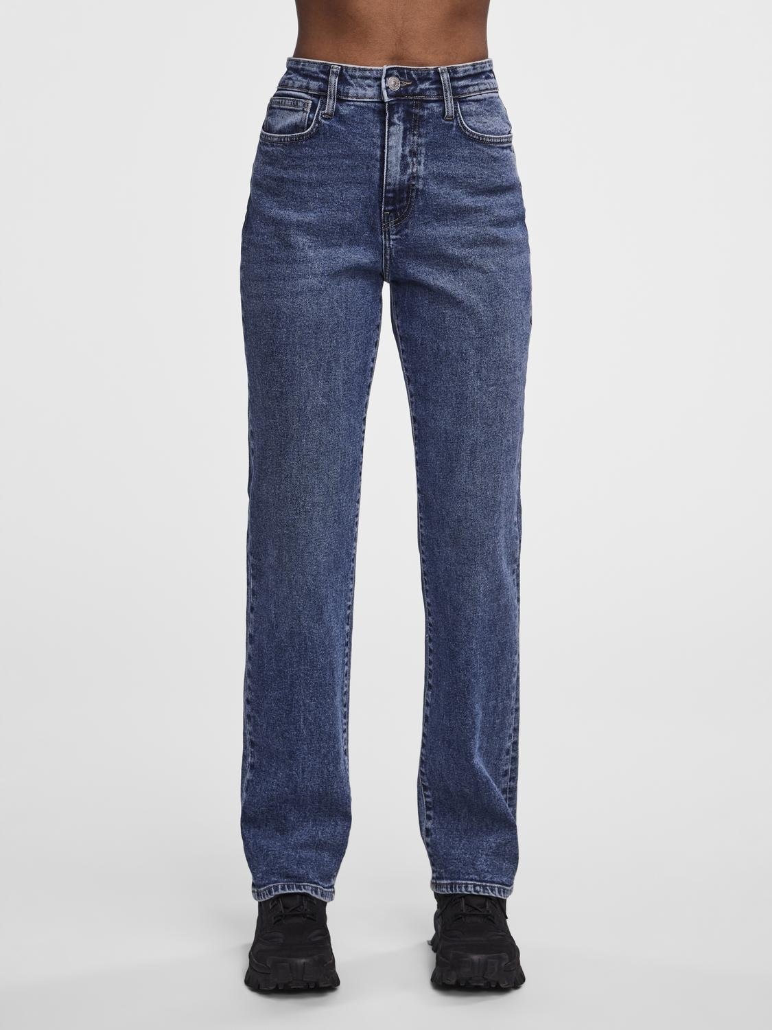pieces Straight-Jeans »PCKELLY HW STRAIGHT JEANS MB402 NOOS BC«