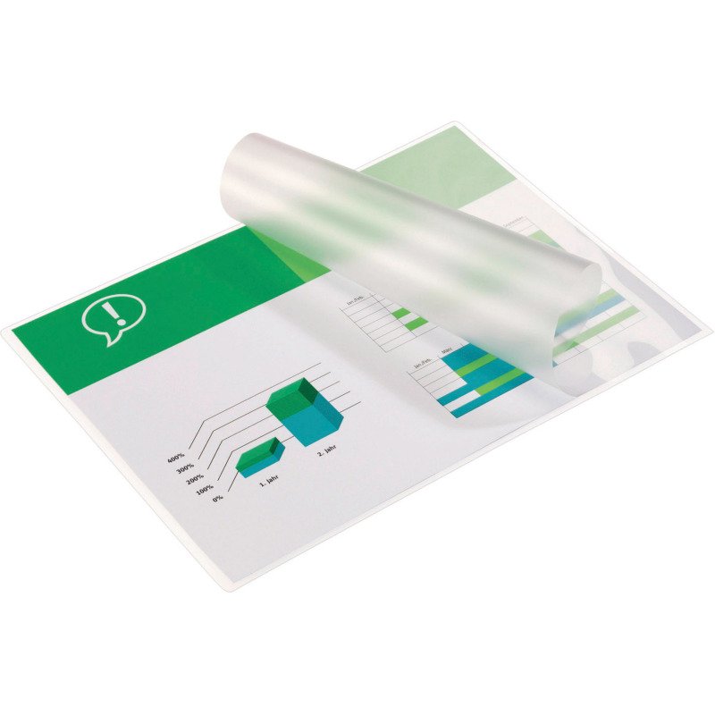 Pochettes de plastification GBC A4 2 x 75 µ brillantes - Boite de 100