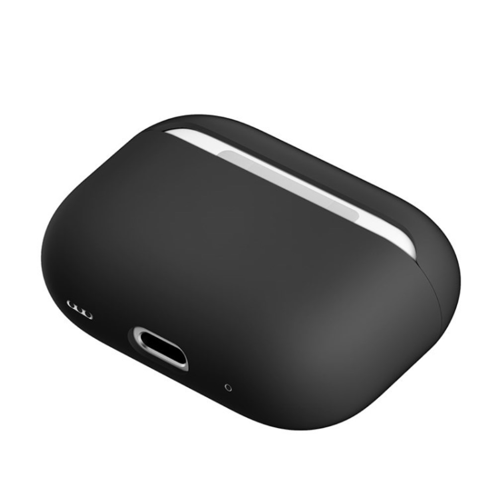 AirPods Pro 2 / AirPods Pro Silikon Case Schutzhülle Abdeckung - Schwarz (Matt)