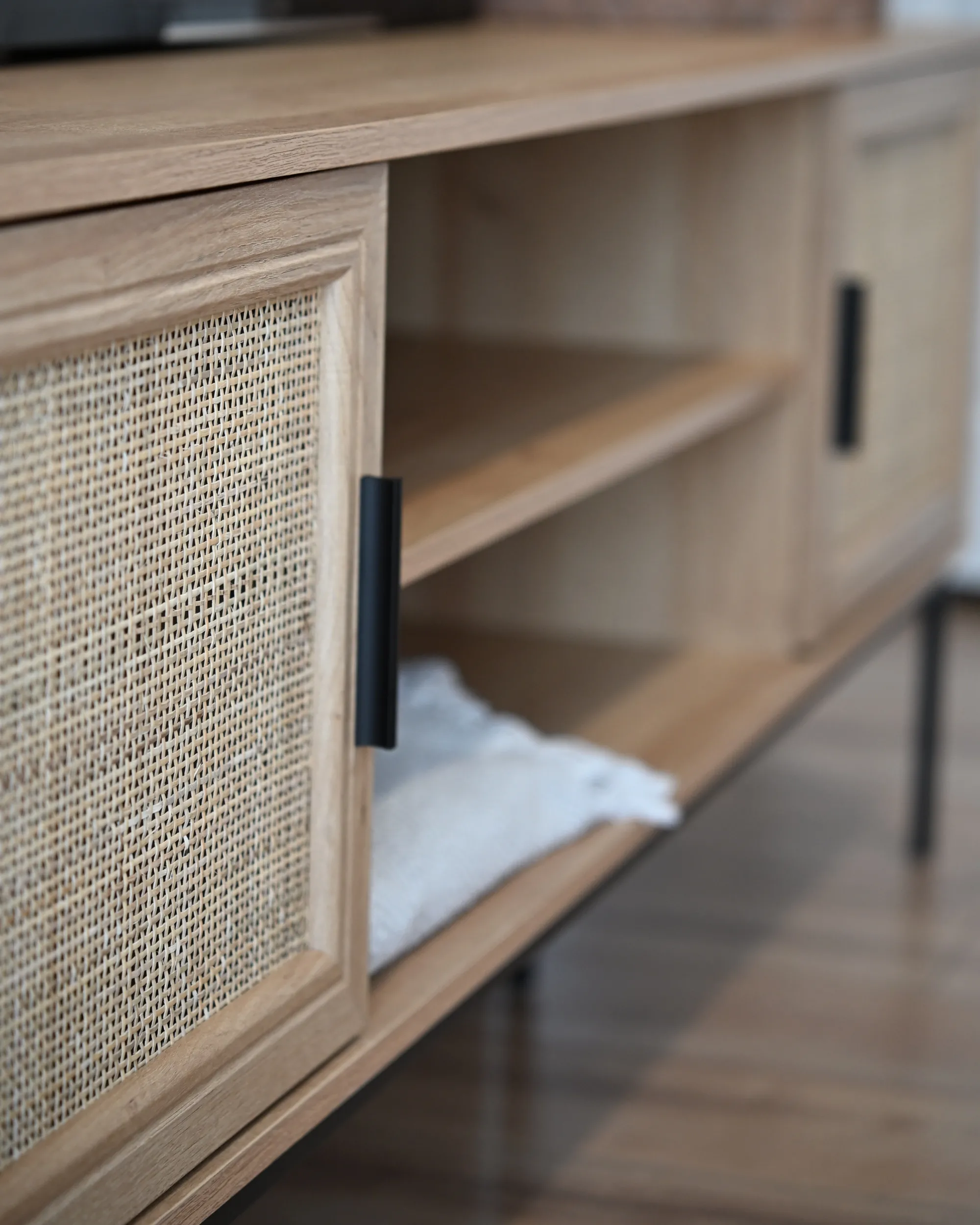 TV-meubel PASCO Rotan Lichtbruin
